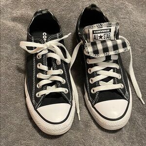 Converse All Star Black and White Canvas Sneakers